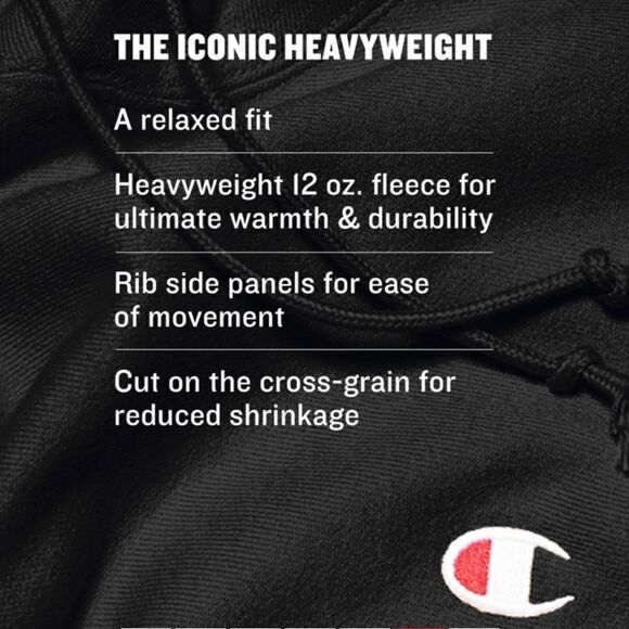 CHAMPION REVERSE WEAVE HEAVYWEIGHT LOGO HOODIE SWEATSHIRT IN GOLD UNISEX SMALL - Picture 2 of 10